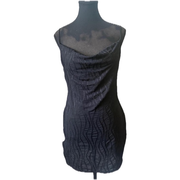 PrettyLittleThing Dresses & Skirts - PrettyLittleThing Black Textured Mini Dress